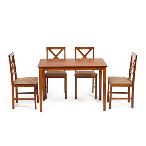 Обеденная группа Хадсон (стол + 4 стула) id 13831 Espresso арт.13831 в Тамбове